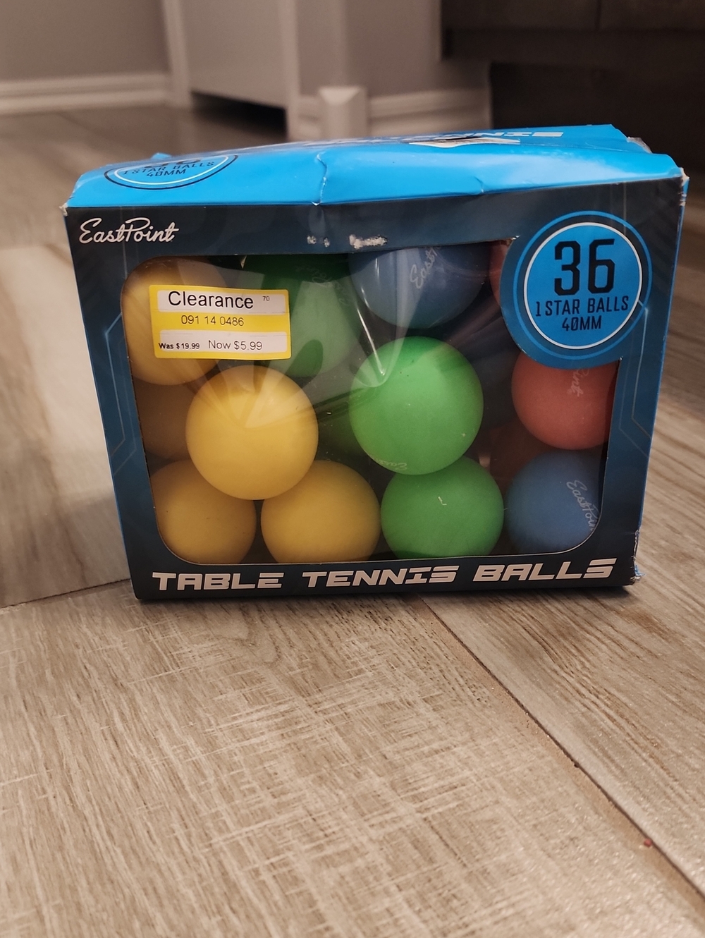 NWT East Point 36 Count Table Tennis Balls